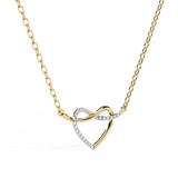 0.09ct Diamond Heart Pendant in Gold without Chain