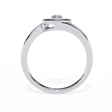 Luxurious Love: 0.10ct Diamond Ring with 14k Gold Valentine's Day Ring