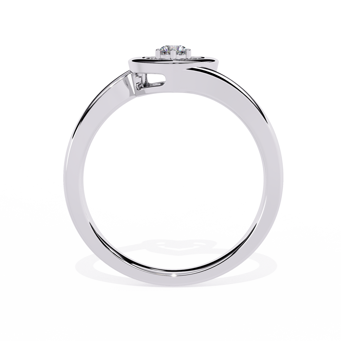 Luxurious Love: 0.10ct Diamond Ring with 14k Gold Valentine's Day Ring