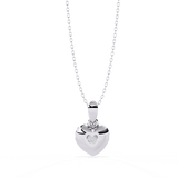 Gold Heart Pendant with 0.27 Carat Diamond without chain
