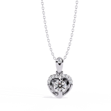 Gold Heart Pendant with 0.27 Carat Diamond without chain