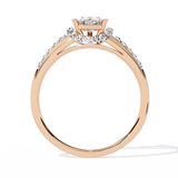 Radiant Heart: 14k Gold Heart Ring with 0.49ct Diamond
