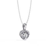 Gold Heart Pendant with 0.27 Carat Diamond without chain