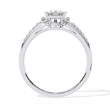 Radiant Heart: 14k Gold Heart Ring with 0.49ct Diamond