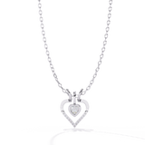 Luxurious Gold Heart Pendant with a 0.65 Carat Lab Grown Diamond (No Chain)