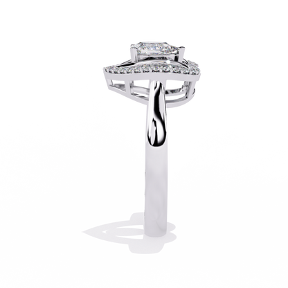 Love's Embrace: 14k Gold Ring with 0.47ct Diamond