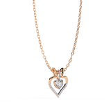 Luxurious Gold Heart Pendant with a 0.65 Carat Lab Grown Diamond (No Chain)