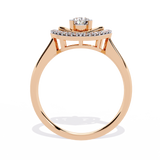 Love's Embrace: 14k Gold Ring with 0.47ct Diamond