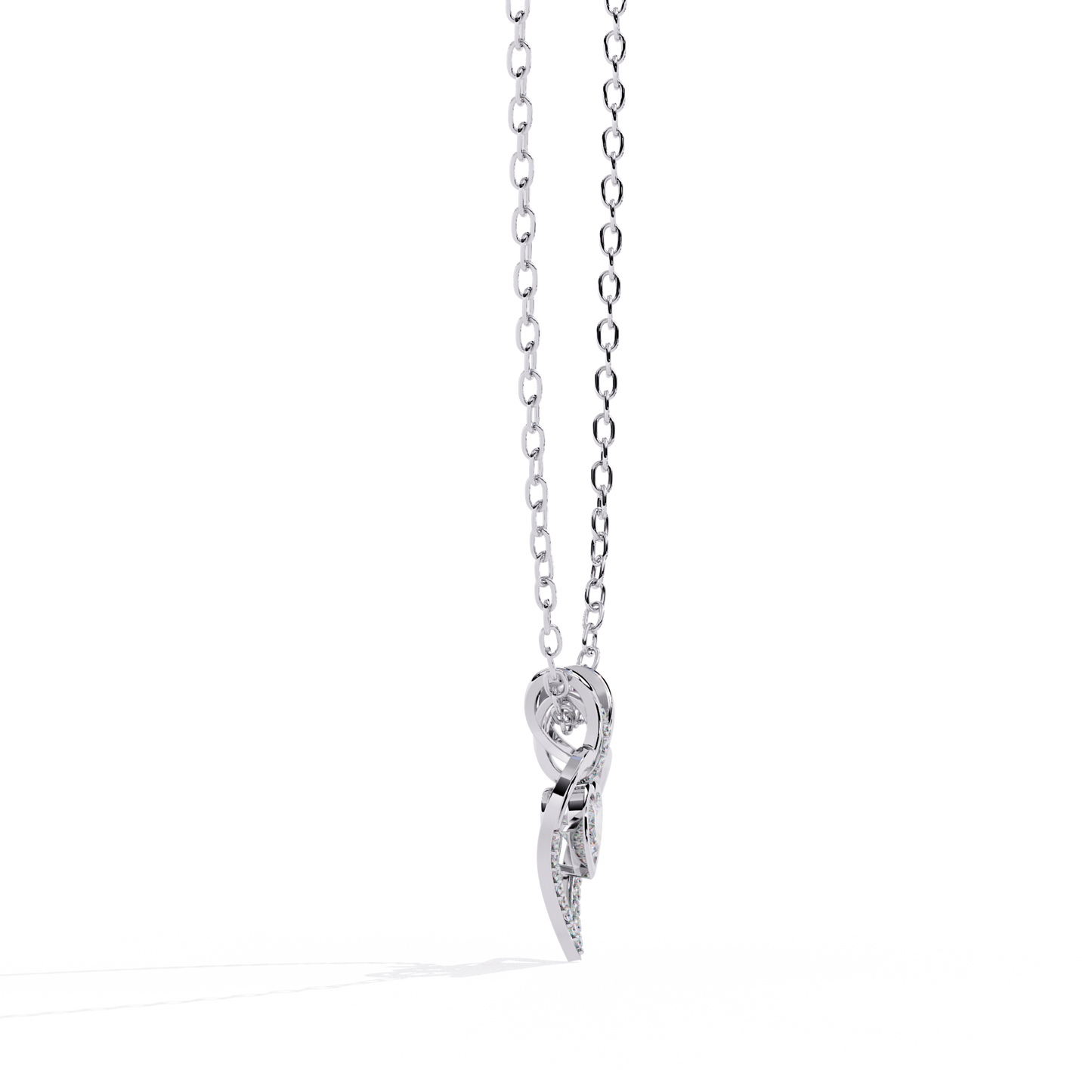 Luxurious Gold Heart Pendant with a 0.65 Carat Lab Grown Diamond (No Chain)