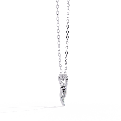 Luxurious Gold Heart Pendant with a 0.65 Carat Lab Grown Diamond (No Chain)