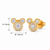 18KT Gold Vermeil Iconic Spark Lab-Grown Diamond Stud Earrings