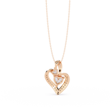 Express Your Love with this 1.29ct Diamond Heart Pendant in 14k Gold (without Chain)