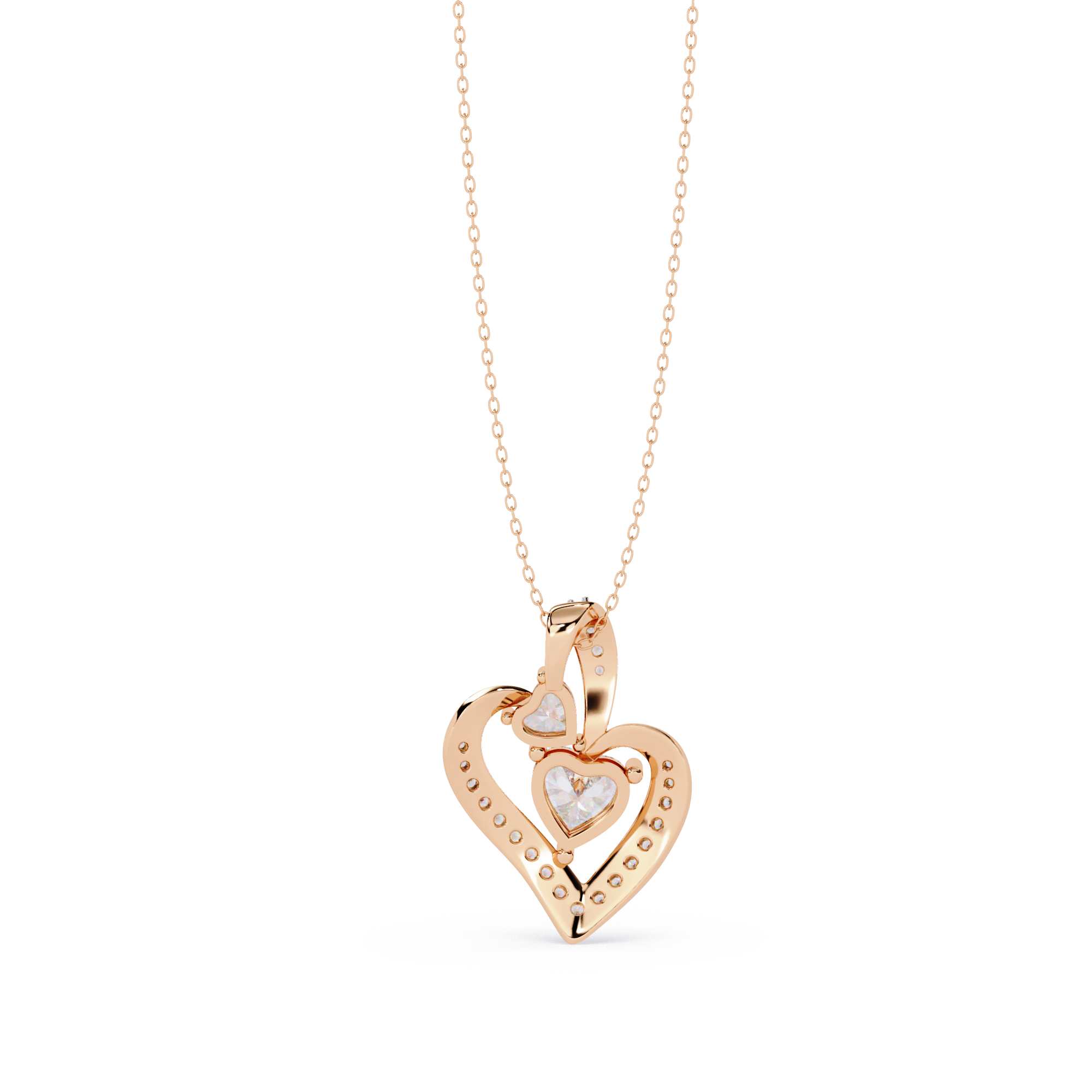 Express Your Love with this 1.29ct Diamond Heart Pendant in 14k Gold (without Chain)