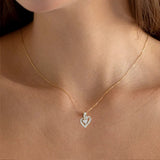 Express Your Love with this 1.29ct Diamond Heart Pendant in 14k Gold (without Chain)