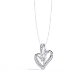 Express Your Love with this 1.29ct Diamond Heart Pendant in 14k Gold (without Chain)