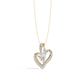 Express Your Love with this 1.29ct Diamond Heart Pendant in 14k Gold (without Chain)