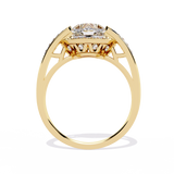 Radiant Heart: 14k Gold Heart Ring with 1.98ct Diamond