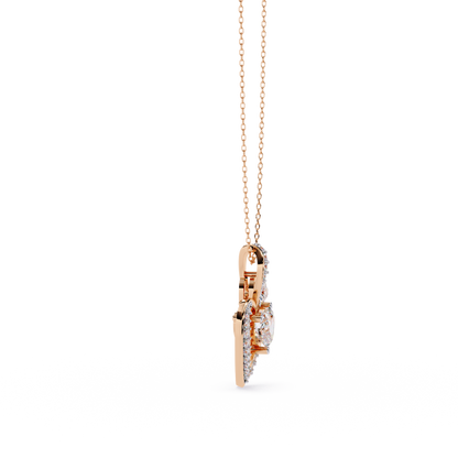 Express Your Love with this 1.29ct Diamond Heart Pendant in 14k Gold (without Chain)