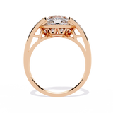 Radiant Heart: 14k Gold Heart Ring with 1.98ct Diamond