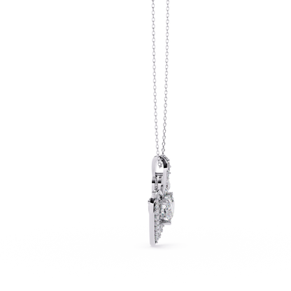 Express Your Love with this 1.29ct Diamond Heart Pendant in 14k Gold (without Chain)