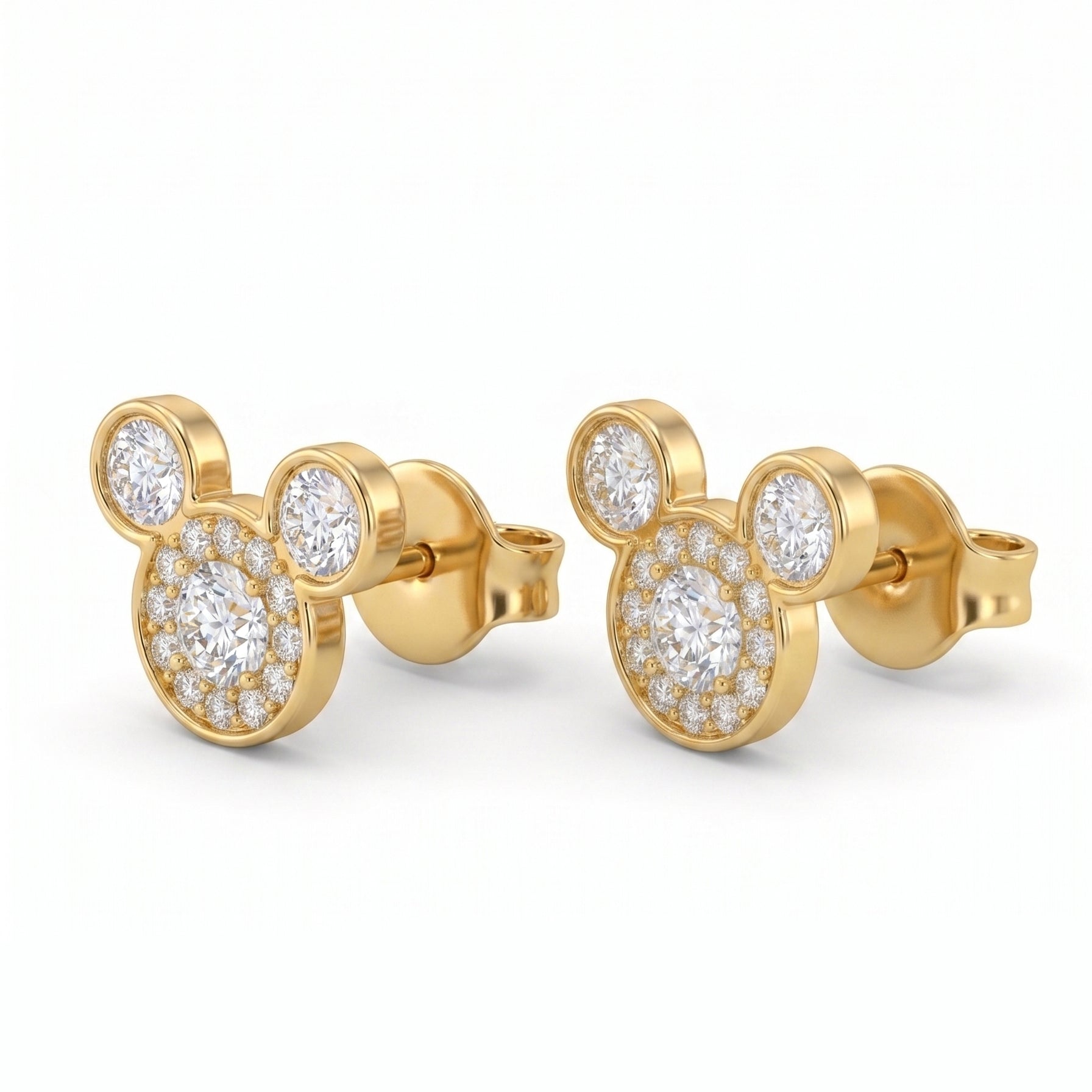 18KT Gold Vermeil Iconic Spark Lab-Grown Diamond Stud Earrings
