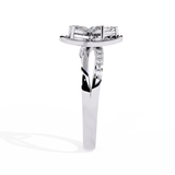 Blooming Love: 14k Gold Ring with 0.30ct Diamonds