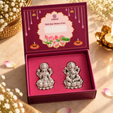 Lakshmi & Ganesha Diwali Gift Set | 30 gm Pure Silver Idol Set | Premium Festive Gift Box