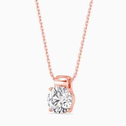 1CT Solitarie Round Pendant without chain
