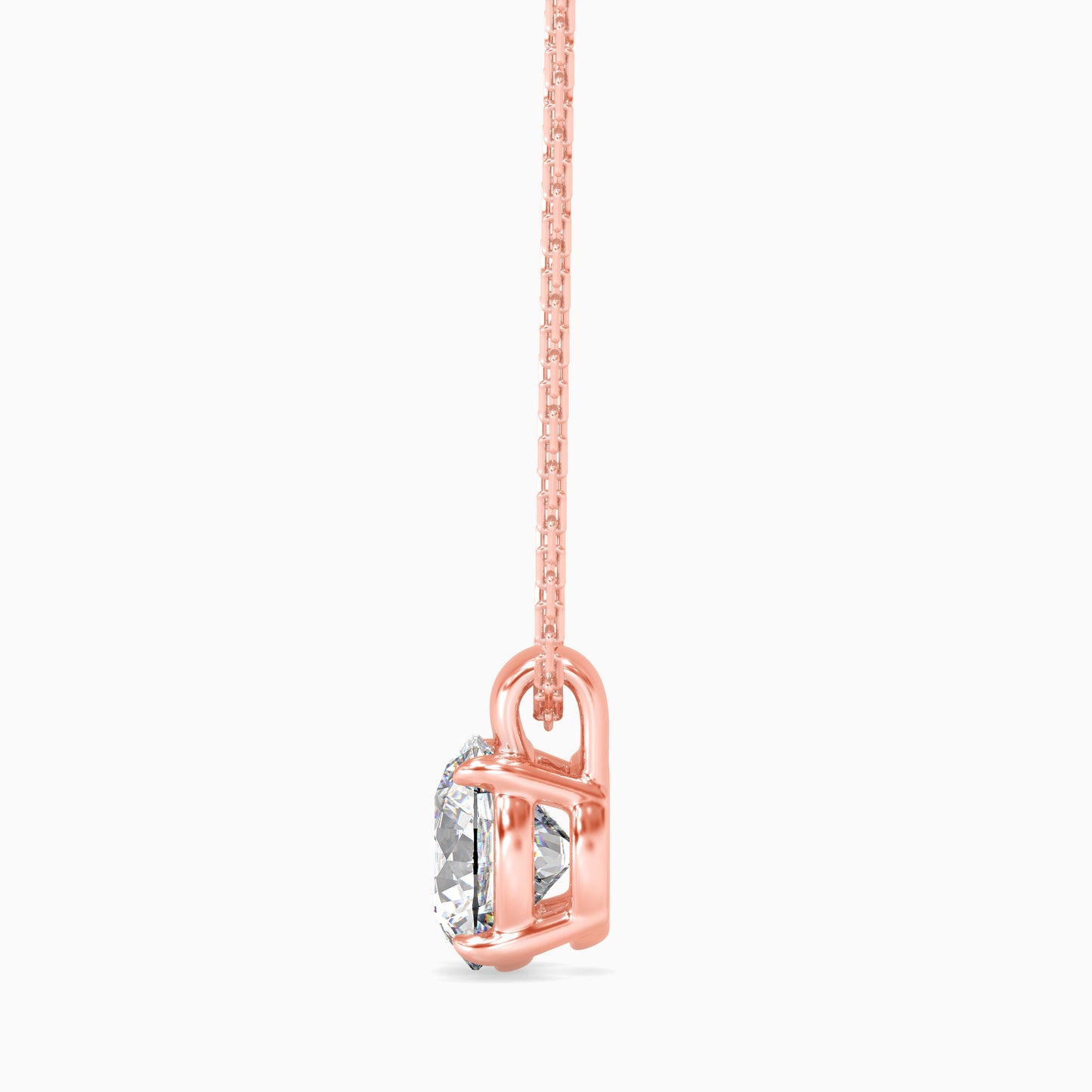 1CT Solitarie Round Pendant without chain