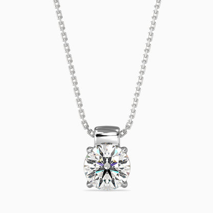 1CT Solitarie Round Pendant without chain