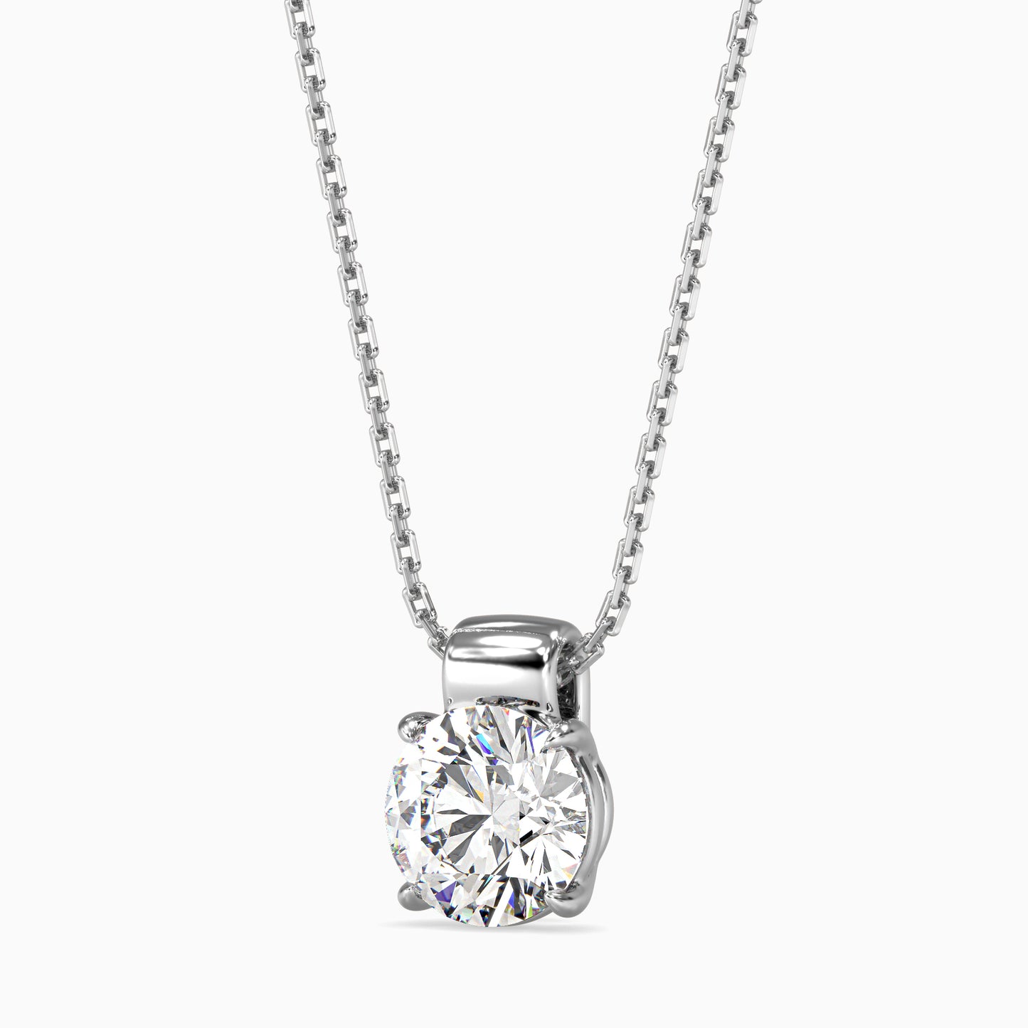 1CT Solitarie Round Pendant without chain