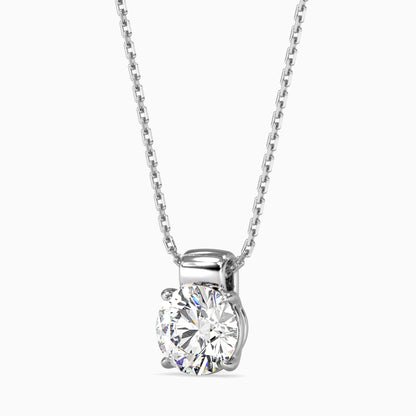 1CT Solitarie Round Pendant without chain