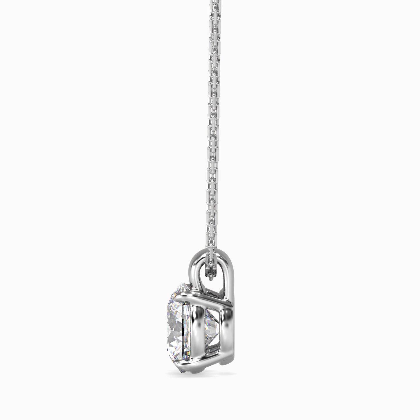 1CT Solitarie Round Pendant without chain