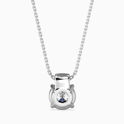 1CT Solitarie Round Pendant without chain