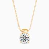 1CT Solitarie Round Pendant without chain