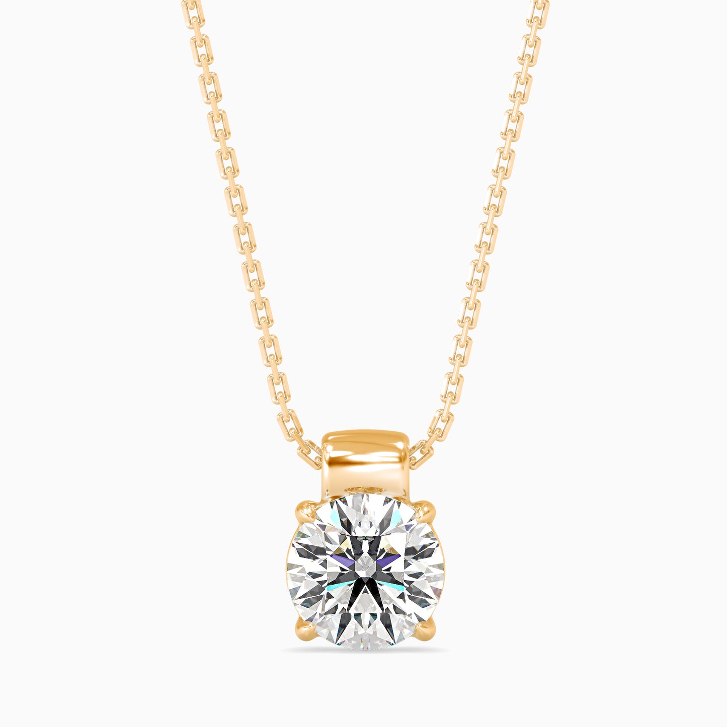 1CT Solitarie Round Pendant without chain