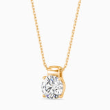 1CT Solitarie Round Pendant without chain