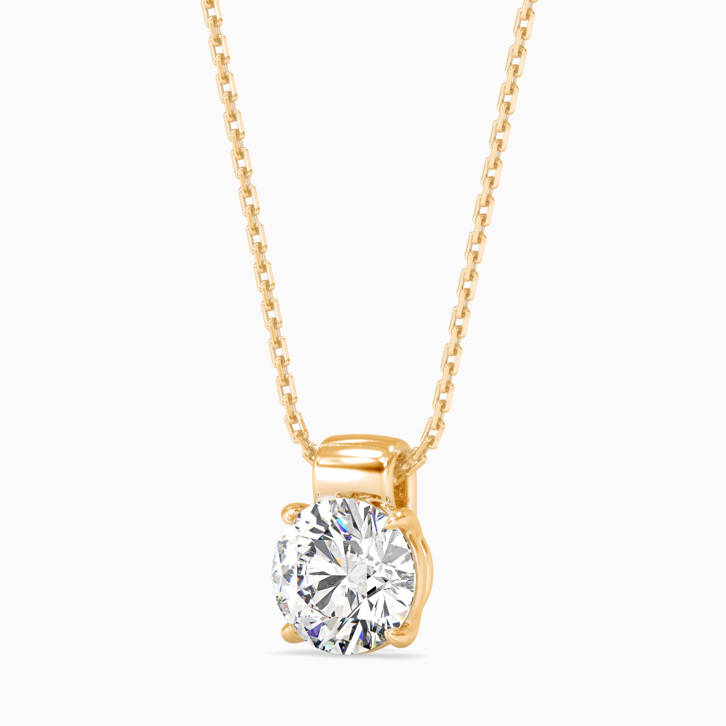 1CT Solitarie Round Pendant without chain