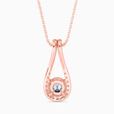 1CT Solitarie Round Pendant without chain