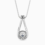 1CT Solitarie Round Pendant without chain