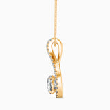 1CT Solitarie Round Pendant without chain