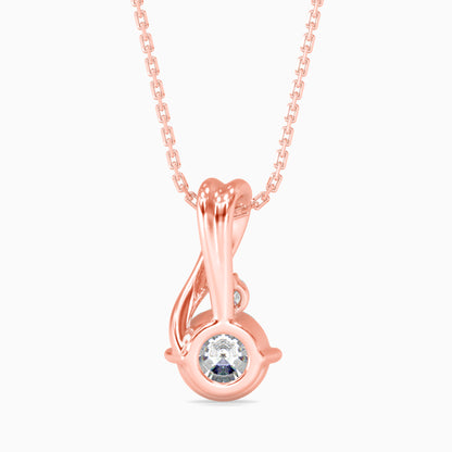 1CT Solitarie Round Pendant without chain