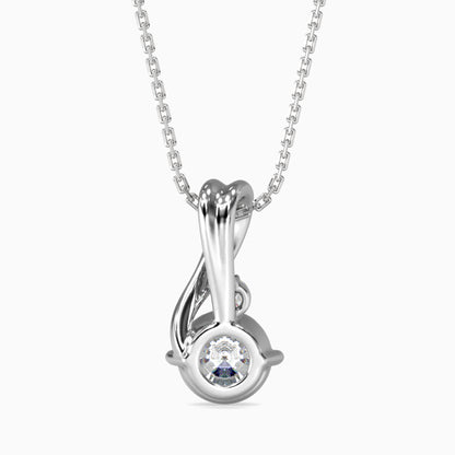 1CT Solitarie Round Pendant without chain
