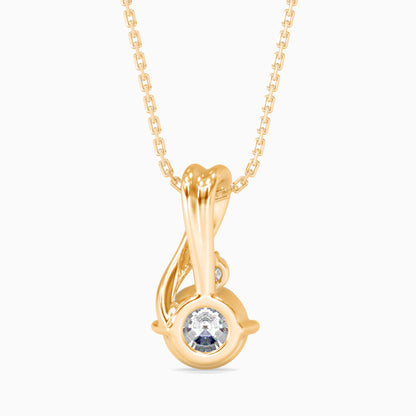 1CT Solitarie Round Pendant without chain