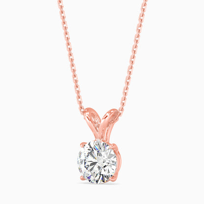 1CT Solitarie Round v Pendant without chain