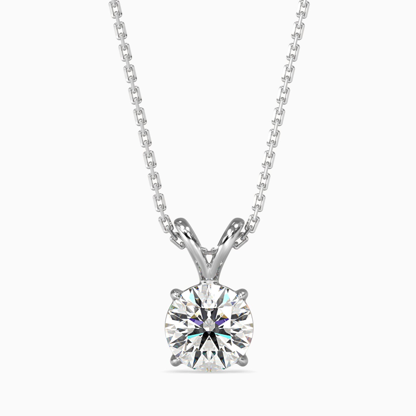 1CT Solitarie Round v Pendant without chain