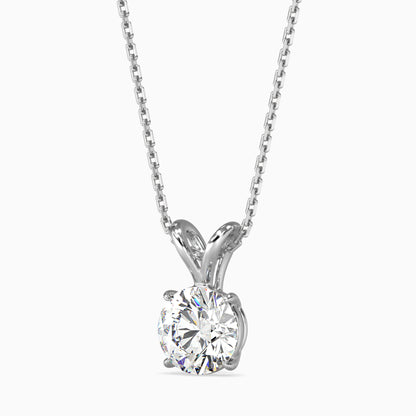 1.5 CT Solitarie Round v Pendant without chain