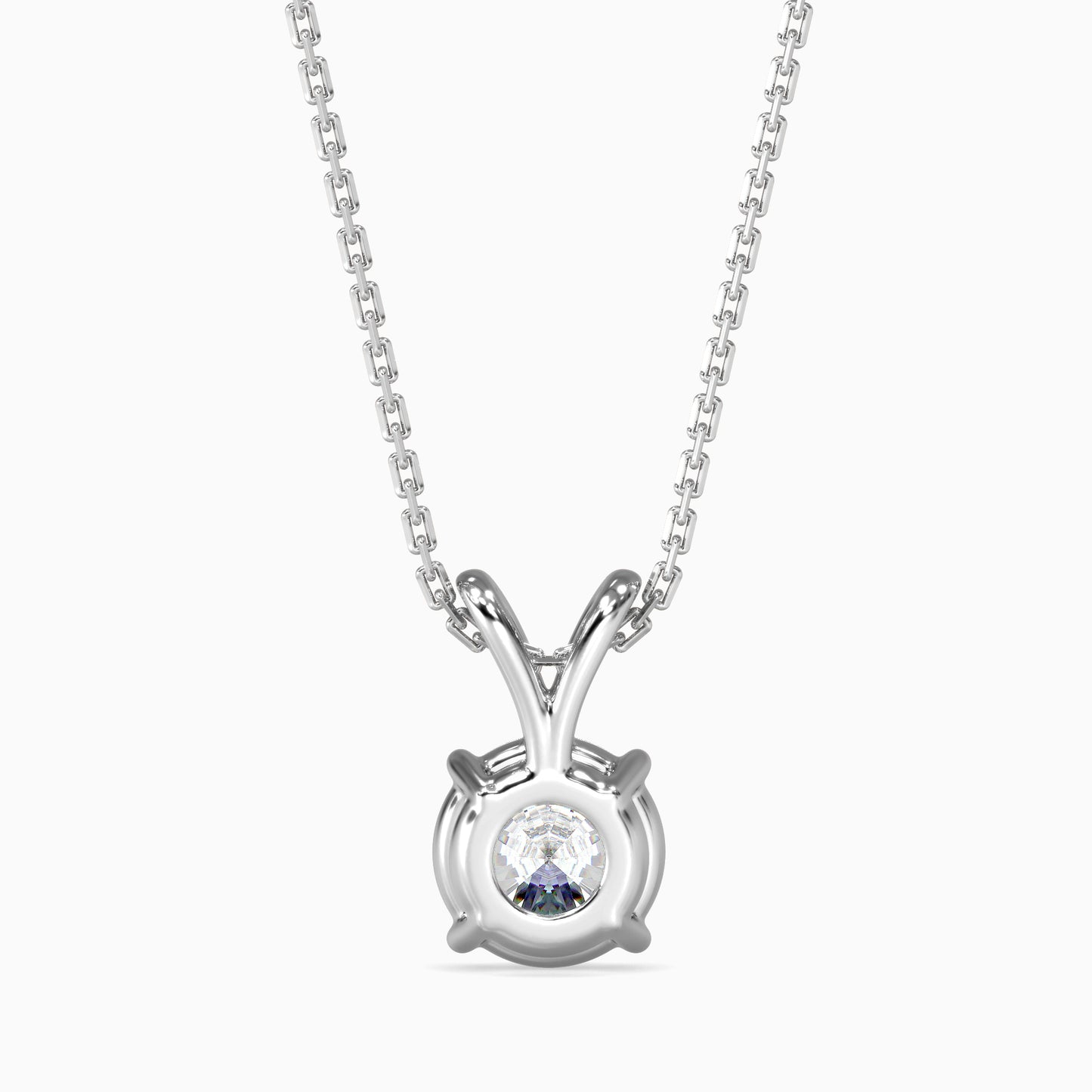 1.5 CT Solitarie Round v Pendant without chain