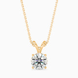 1.5 CT Solitarie Round v Pendant without chain