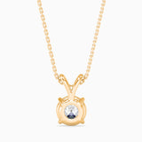 1.5 CT Solitarie Round v Pendant without chain